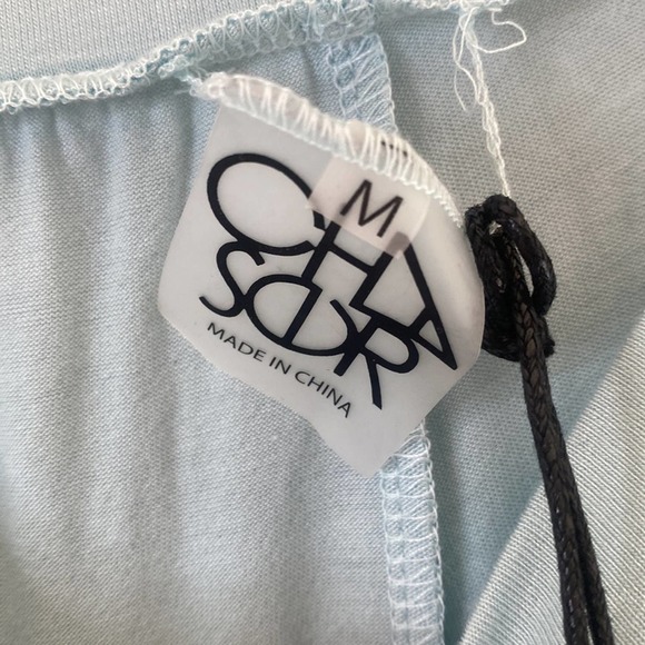 Chaser NWT Revolve Glitter Shirred lounge pants crystal mediun - Picture 3 of 5